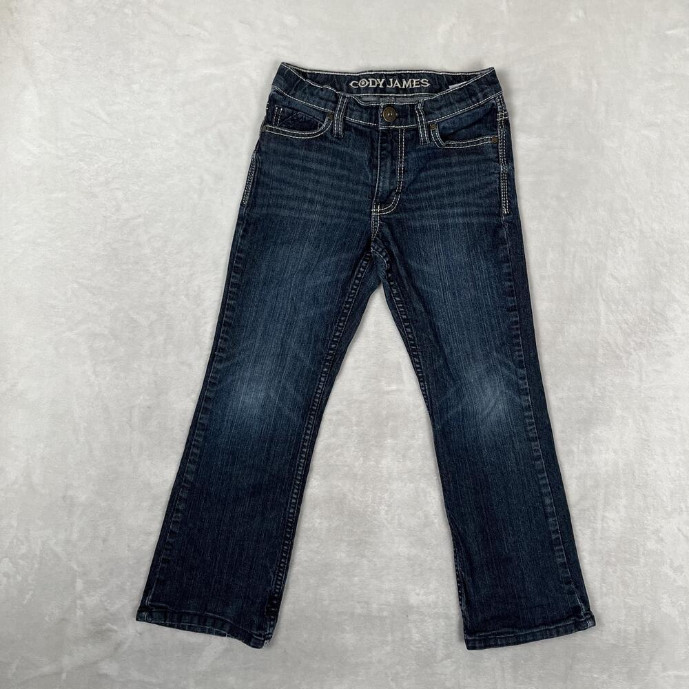 Cody James Jeans Kids 10 Blue Straight Stretch Denim Adjustable Waist Casual